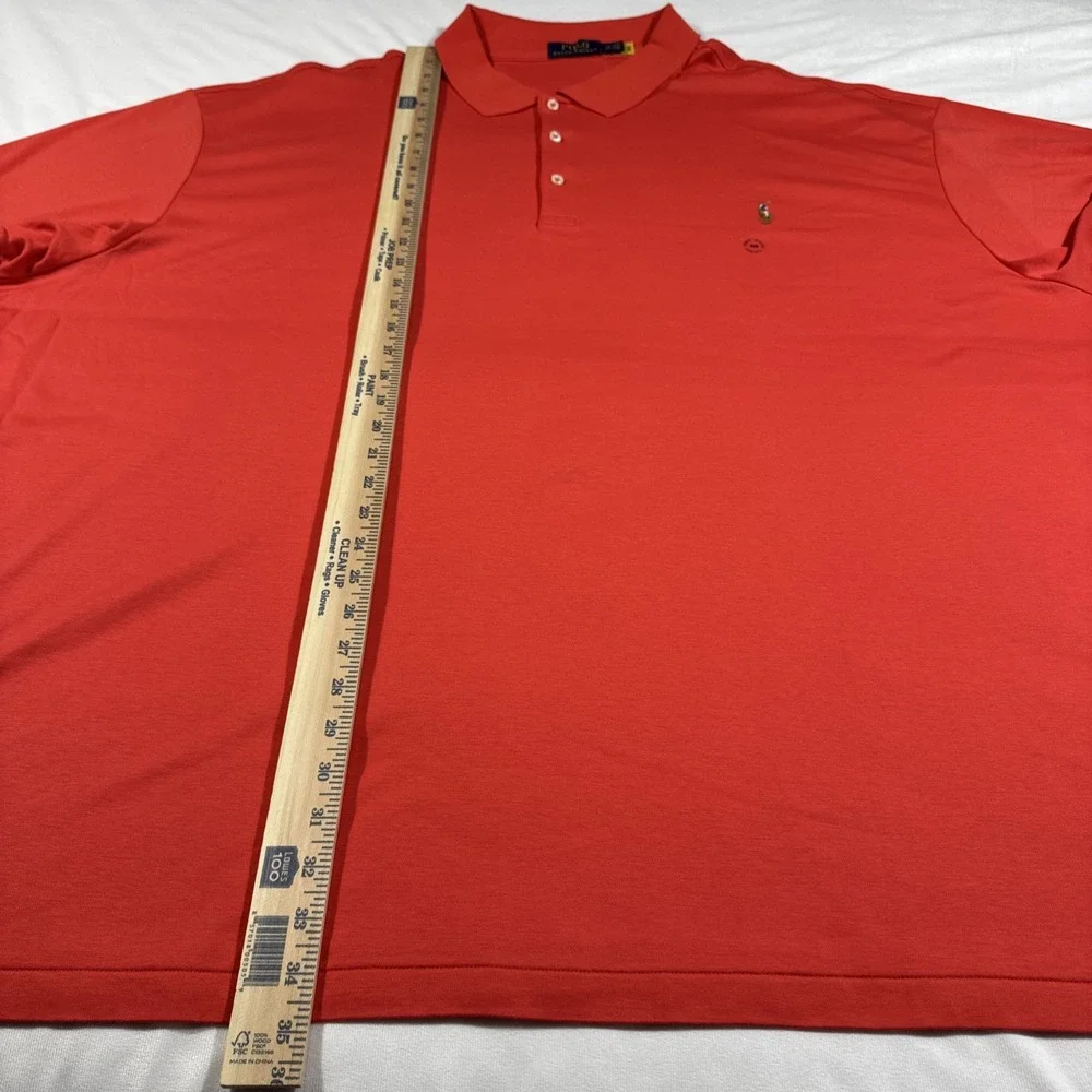 Polo Ralph Lauren Polo Shirt Men's 5XB‎ Big Red Short Sleeve Soft Touch New